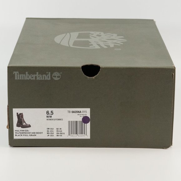 Timberland Women's Malynn EK+ Waterproof Mid Boot 'Black Full Grain' size 6 - 10 - Picture 10 of 11